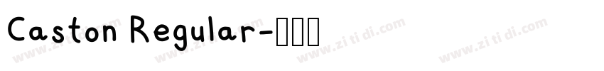 Caston Regular字体转换